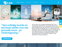 Tablet Screenshot of cag.nl